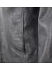 redpoint Lederjacke Lammnappa Kapuze in Anthrazit-Blau
