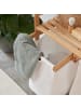 Lumaland Wäschekorb Bambus 73x64x33cm weiß 2 Wäschesäcke ausziehbar Weiß