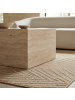 KADIMA DESIGN Flachgewebeteppich Jute-Optik Natur Bordüre Waschbar