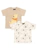 Disney 2er Pack Disney Winnie Pooh Baby T-Shirt Shirt Kurzarm in beige