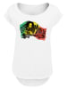 F4NT4STIC Long Cut T-Shirt Bob Marley Chords Reggae Music by Rock Off in weiß