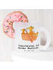 Mr. & Mrs. Panda Teetasse Fuchs Kanufahren mit Spruch in Transparent