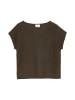 comma Strickshirt in mocca roségold - 0002