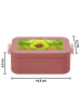 Mr. & Mrs. Panda Brotdose Avocado Kern Design ohne Spruch in Rot Pastell
