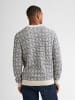 Petrol Industries Strickpullover mit geometrischem Muster irongate in Weiß