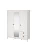 ebuy24 Kleiderschrank Madrid Weiß 150 x 59 cm