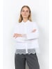 soyaconcept Hemd mit Mesh-Spitzen-Details in White