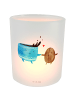 Mr. & Mrs. Panda Teelichthalter Glas Kaffee Bohne ohne Spruch in Transparent