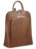Cluty Rucksack echt Leder in cognac