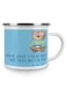 Mr. & Mrs. Panda Camping Emaille Tasse Fabelhafte Brautjungfern ... in Sky Blue
