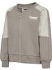 Hummel Kinder Trainingsjacke "Hmlmini Loose Block Zip Jacket" in Braun