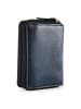 Greenburry Destressed Geldbörse RFID Schutz Leder 10.5 cm in navy blue