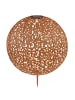 Globo lighting Solarleuchte "SOLARLEUCHTE METALL ROSTFARBEN, 1XLED" in orange