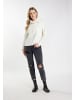 DreiMaster Damen Strickpullover in Wollweiss