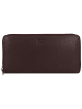 mano Donna Giulia Geldbörse Leder 20 cm dunkelbraun