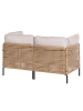 Beliani 2-tlg Gartensofa OMEGANA in Beige/Schwarz