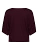 Zero  Feinstrickpullover mit Fledermausärmeln in Dark Aubergine