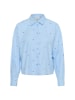 Kaffe Langarm - Hemd KAgiulia Baggy fit in Windsurfer W. Blue Hearts