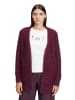 BETTY & CO Strick-Cardigan ohne Verschluss in Dark Aubergine