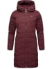 ragwear Steppmantel Dizzie Coat in Wine Red