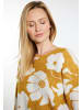 Albee Women Strickpullover in Curry Weiss