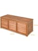 COSTWAY Gartenbox 120x45x45cm in Hellbraun