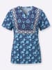 WITT WEIDEN Shirt in himmelblau-marine-bedruckt