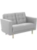 58 aufm Kessel SOFA 2-Sitzer Kazia Flachgewebe hellgrau