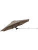 COSTWAY Ø247cm Sonnenschirm wandmontiert in Braun