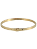 Adeliás Damen Armband – Armreif aus Edelstahl Ø 6,4 cm cm in gold