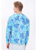 MO Men Jacket in Blue Multicolor