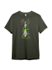 PAULGOS Herren T-Shirt, Weihnachtsbier in Olive