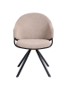 Beliani 2er-Set Esszimmerstuhl MYSTIC in Beige/Schwarz