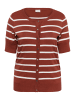 KAFFE curve Strickjacke KClizzy Regular fit in Henna / Chalk Stripe