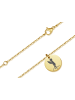 SILBERKETTEN-STORE Halskette mit Anhänger ENGEL - Edelstahl, gold