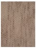 Faera Meliertes Dreieckstuch Strukturstricklook in Taupe