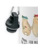 Mr. & Mrs. Panda Trinkflasche Bären mit Blumenkranz mit Spruch in Weiß