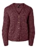 Pieces Strickjacke in Tawny Port