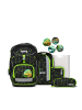 Ergobag Grundschulranzen PACK CyBär Race in Schwarz/Grün