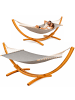 AMANKA B-Ware  Hängematte HMG-30 Grau + Gestell HMG-11