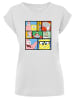F4NT4STIC T-Shirt 'Spongebob Schwammkopf Collage' in weiß