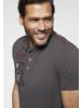Man's World Henleyshirt in grau