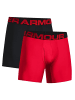 Under Armour Boxershorts Boxerjock 6 Zoll 2P in Red