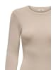 JACQUELINE de YONG Strickpullover Rundhals Langarm weicher Strick in Hellgrau