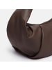Les Visionnaires Greta Essential Schultertasche Leder 43 cm in chocolate