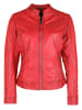 7eleven Bikerjacke Lederjacke "ROSALIE" in ROT