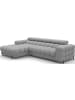 MF Design Fenro Recamiere Links in Grau -  (L) 181 x (B) 285 x (H) 93 cm