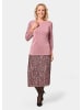 GOLDNER Pullover Pullover mit Glanzgarn in altrosé