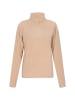 myMo Damen Fleecepullover in Beige