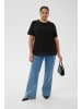 KAFFE curve T-Shirt kurzarm KColivia Regular fit in Black Deep